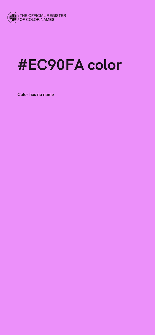 #EC90FA color image
