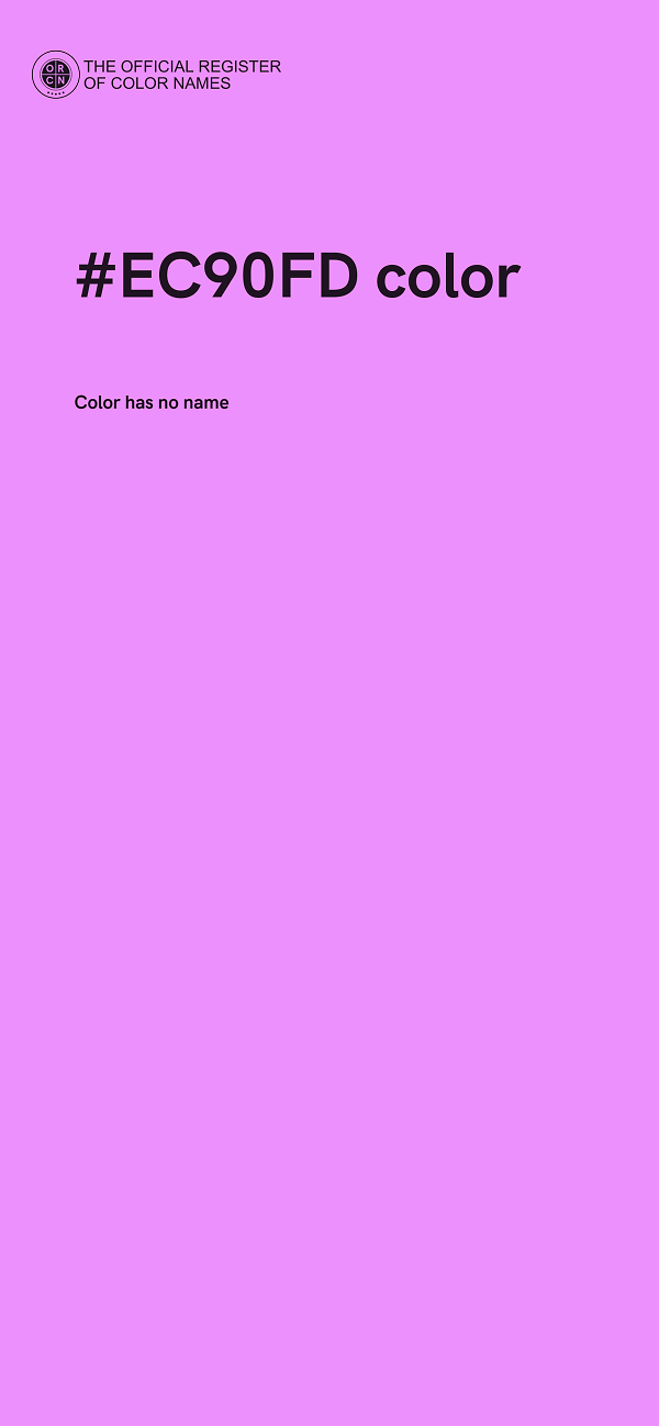 #EC90FD color image