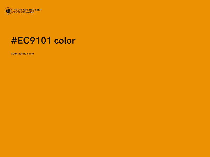 #EC9101 color image