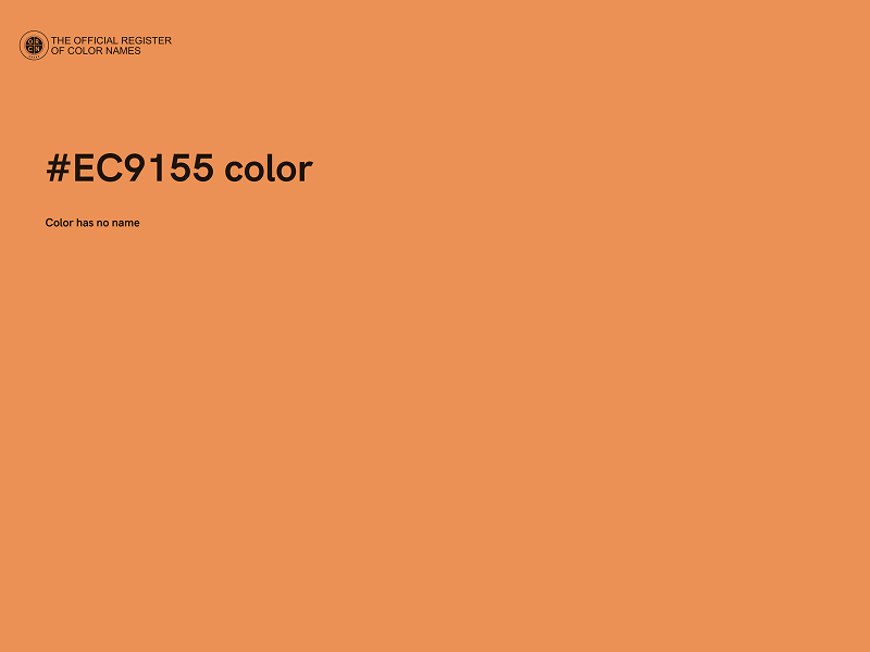 #EC9155 color image