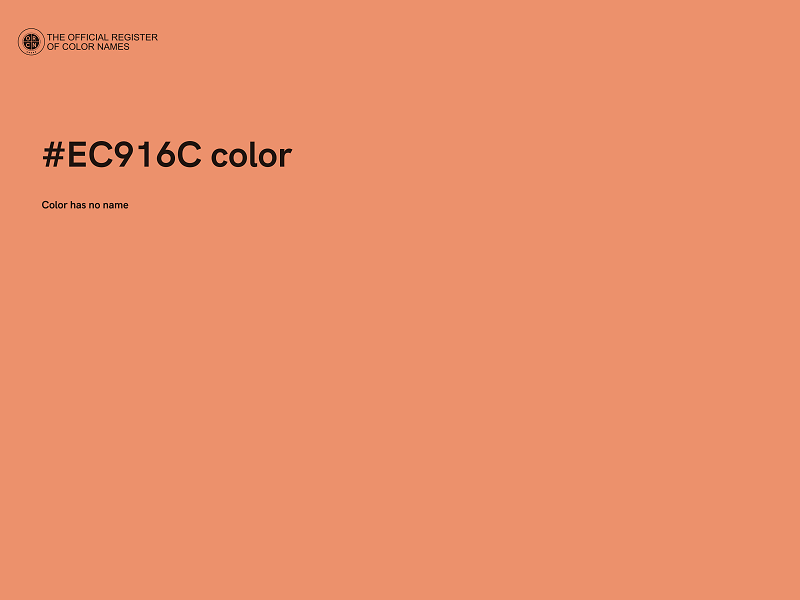 #EC916C color image