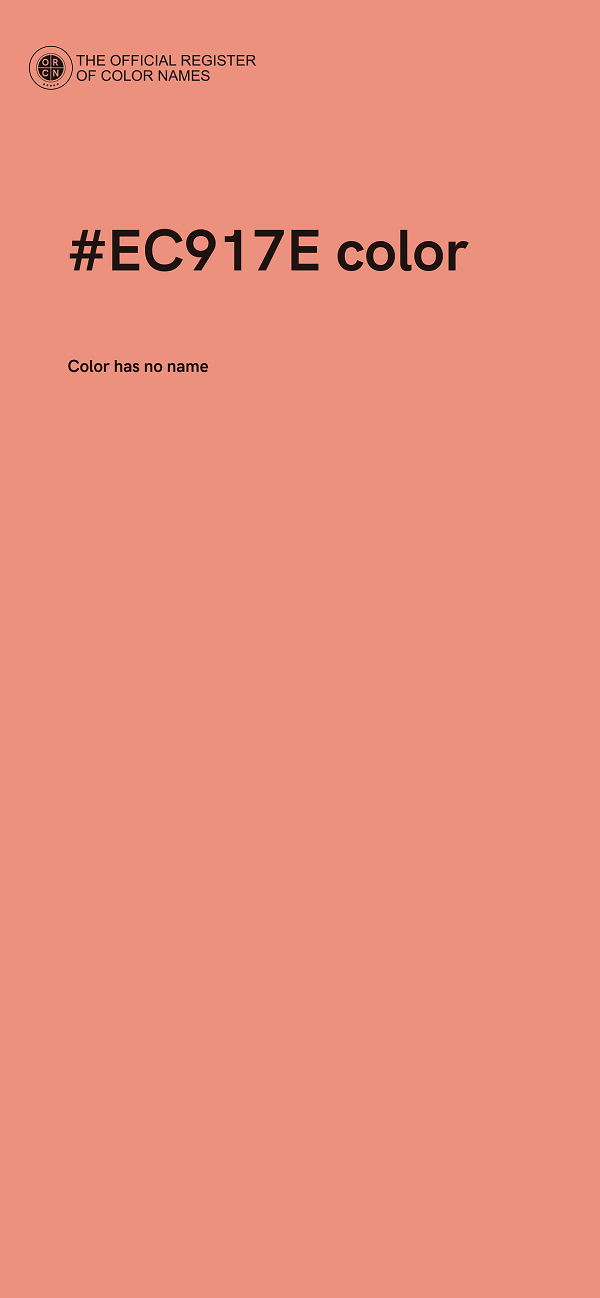 #EC917E color image
