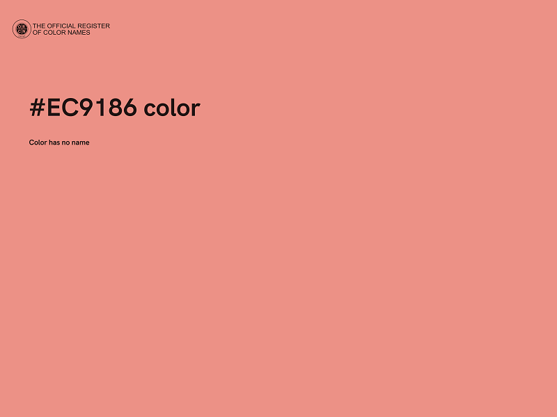 #EC9186 color image