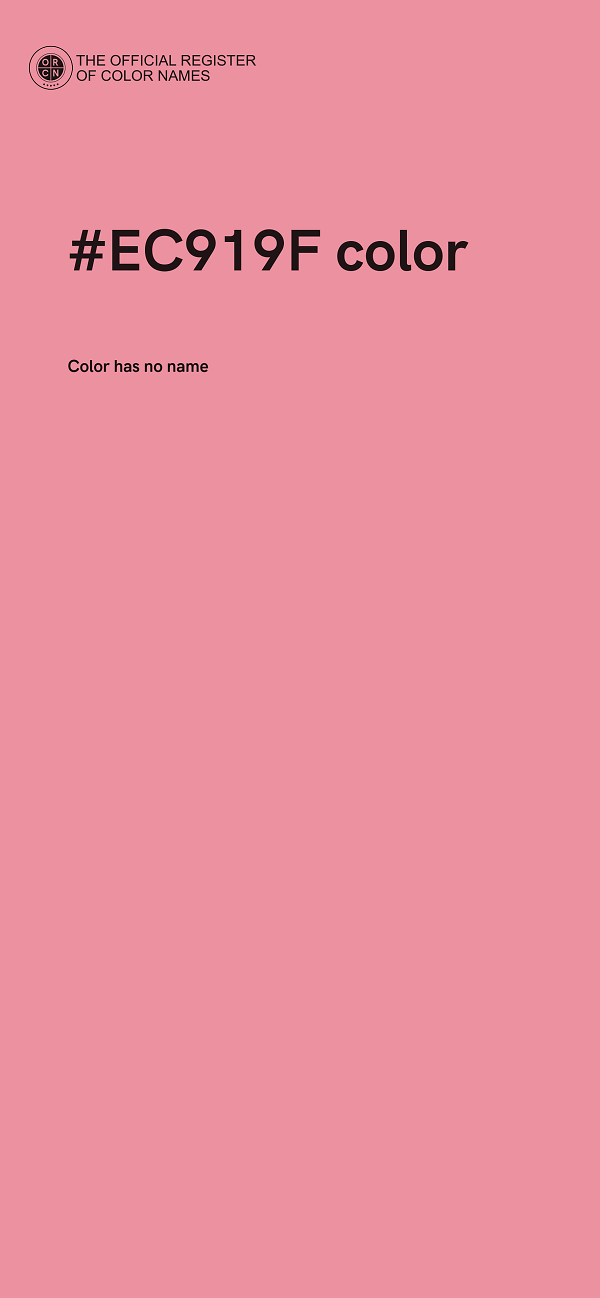 #EC919F color image