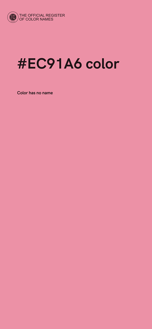 #EC91A6 color image