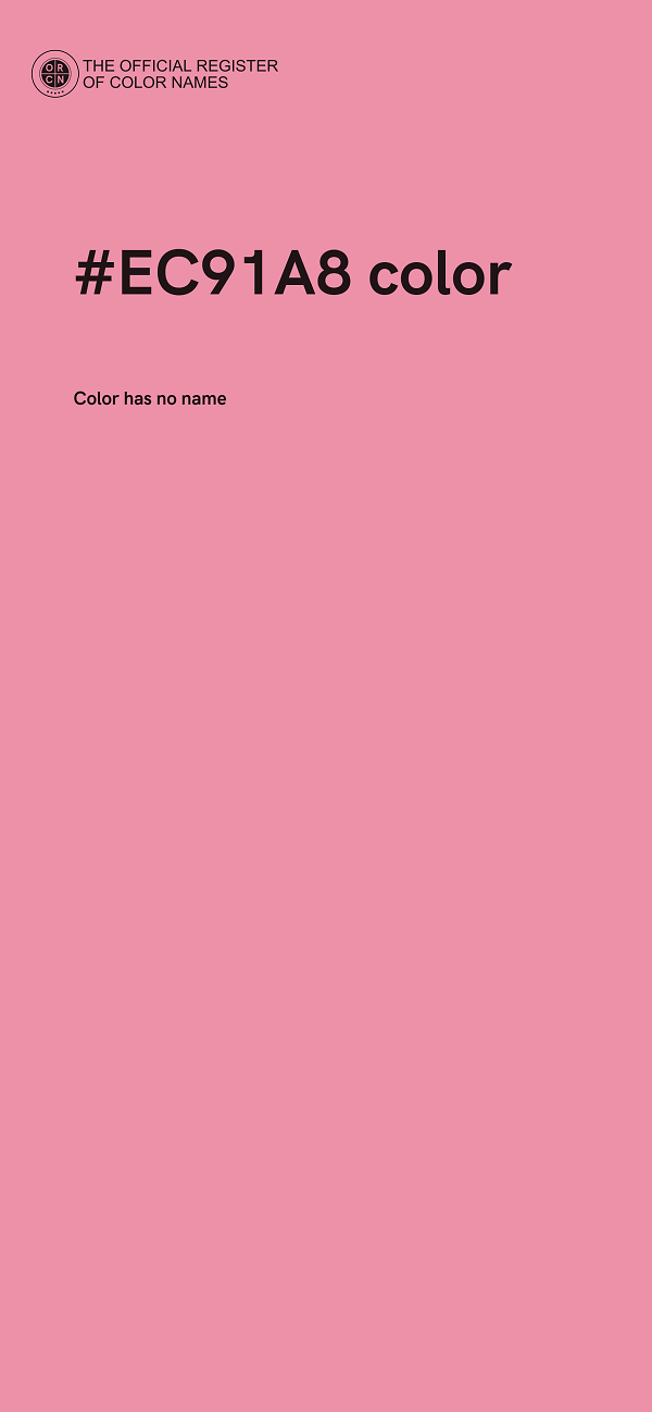 #EC91A8 color image