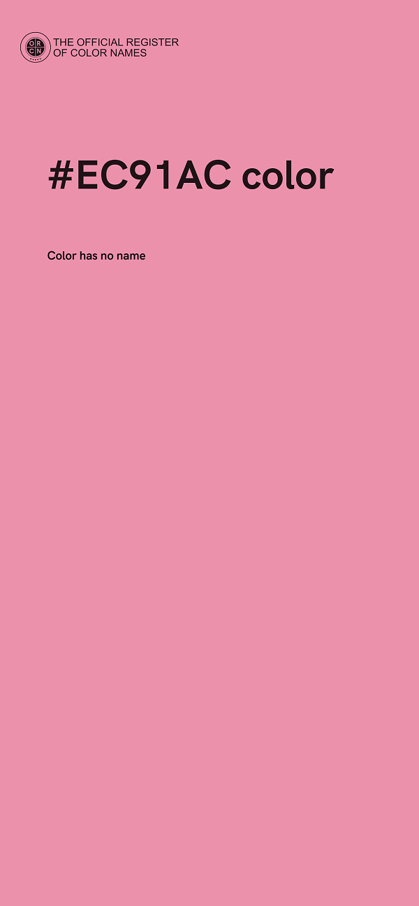#EC91AC color image