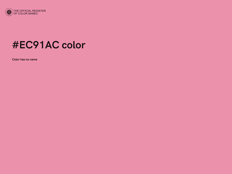 #EC91AC color image