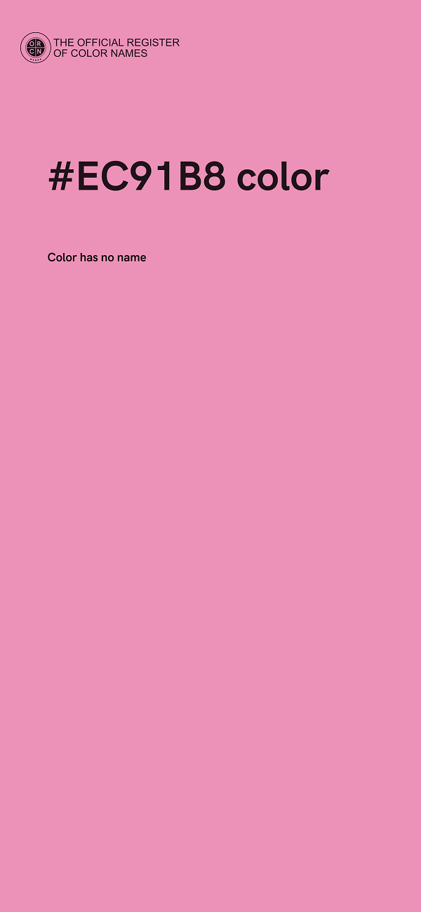 #EC91B8 color image