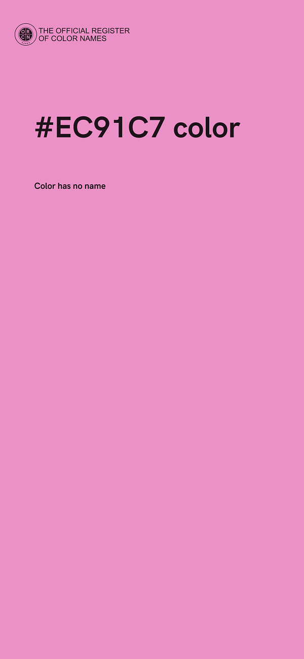#EC91C7 color image