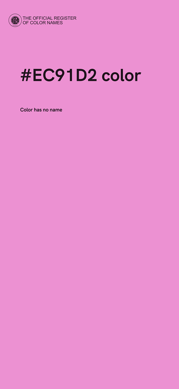 #EC91D2 color image