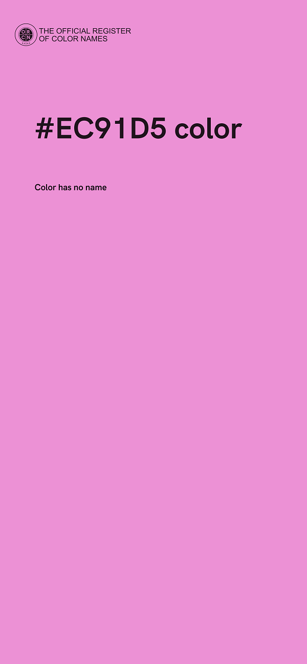 #EC91D5 color image