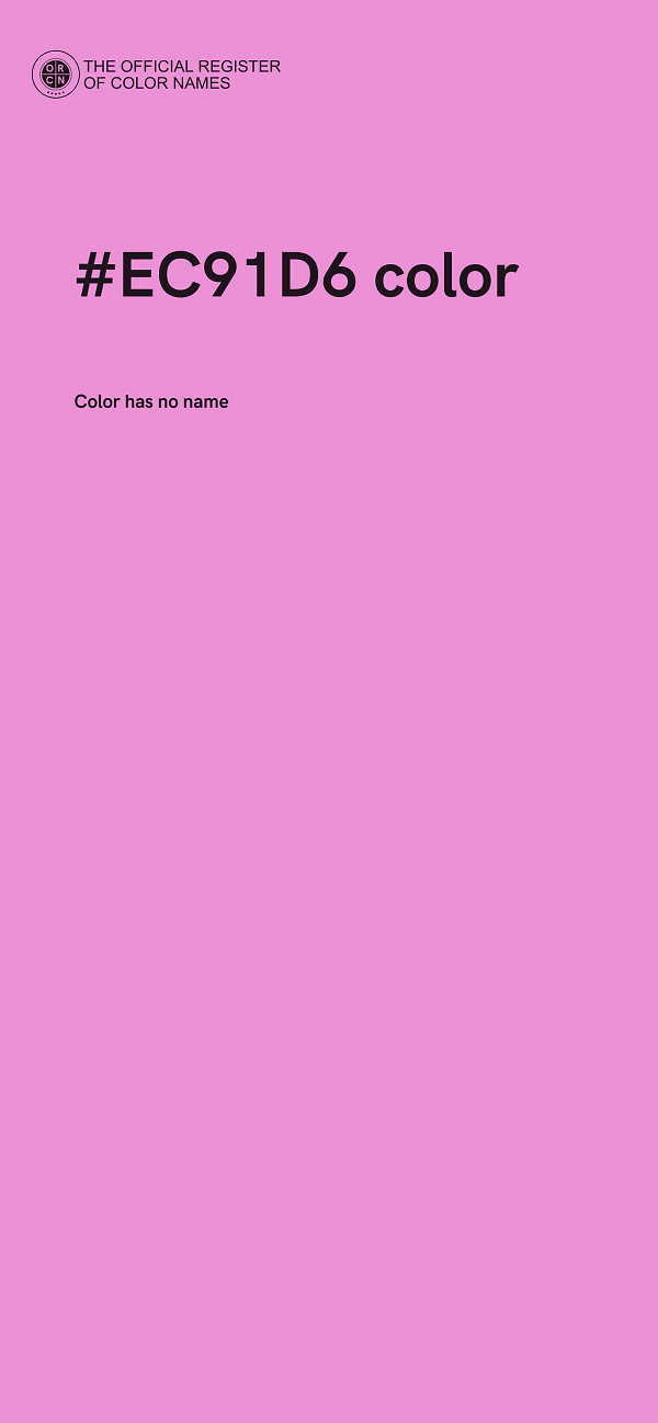 #EC91D6 color image
