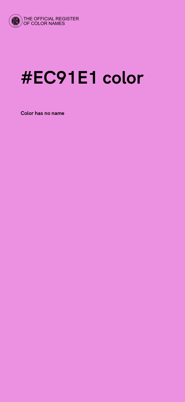#EC91E1 color image