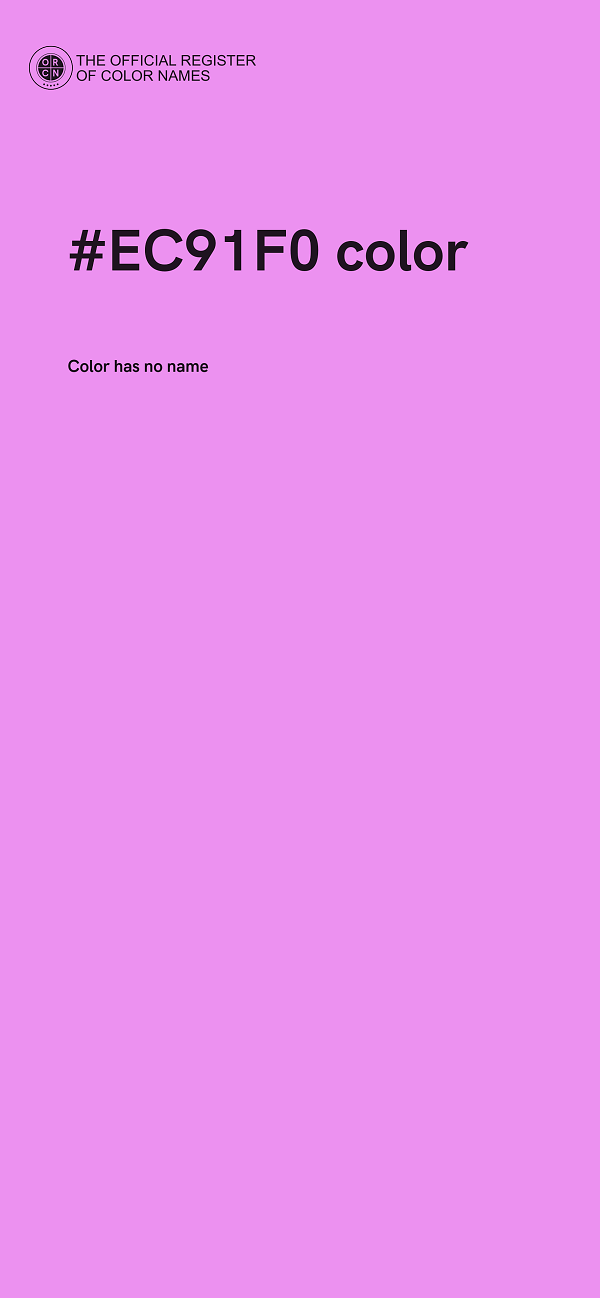 #EC91F0 color image