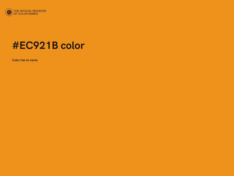 #EC921B color image