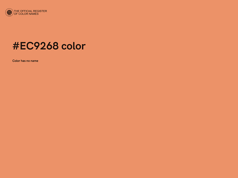#EC9268 color image