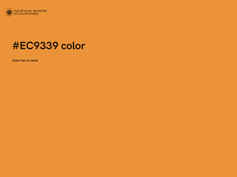 #EC9339 color image