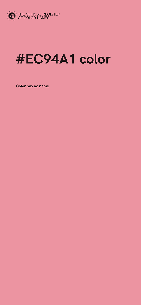 #EC94A1 color image