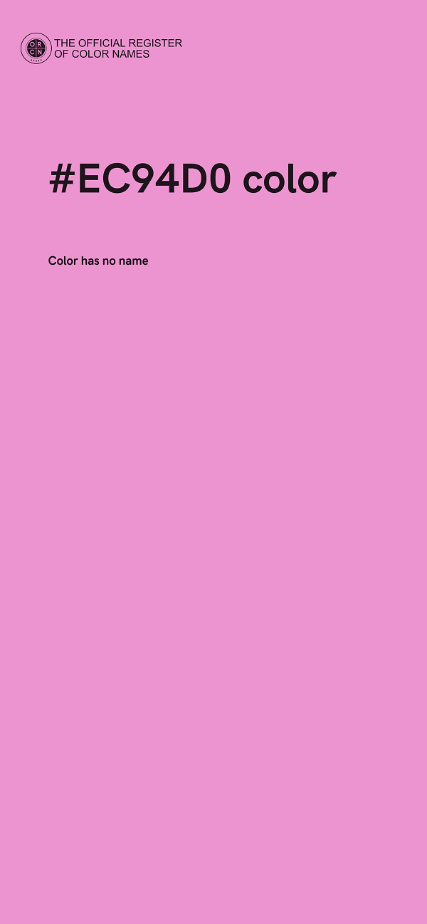#EC94D0 color image