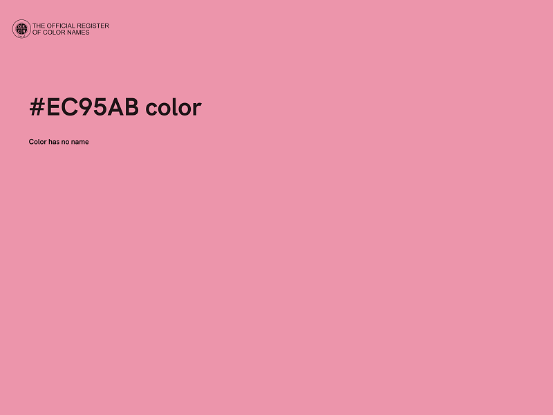 #EC95AB color image