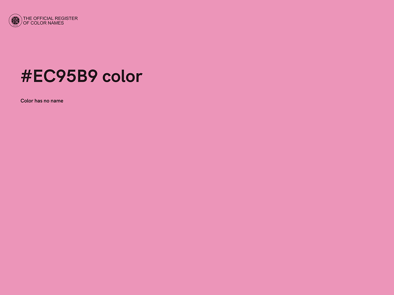 #EC95B9 color image
