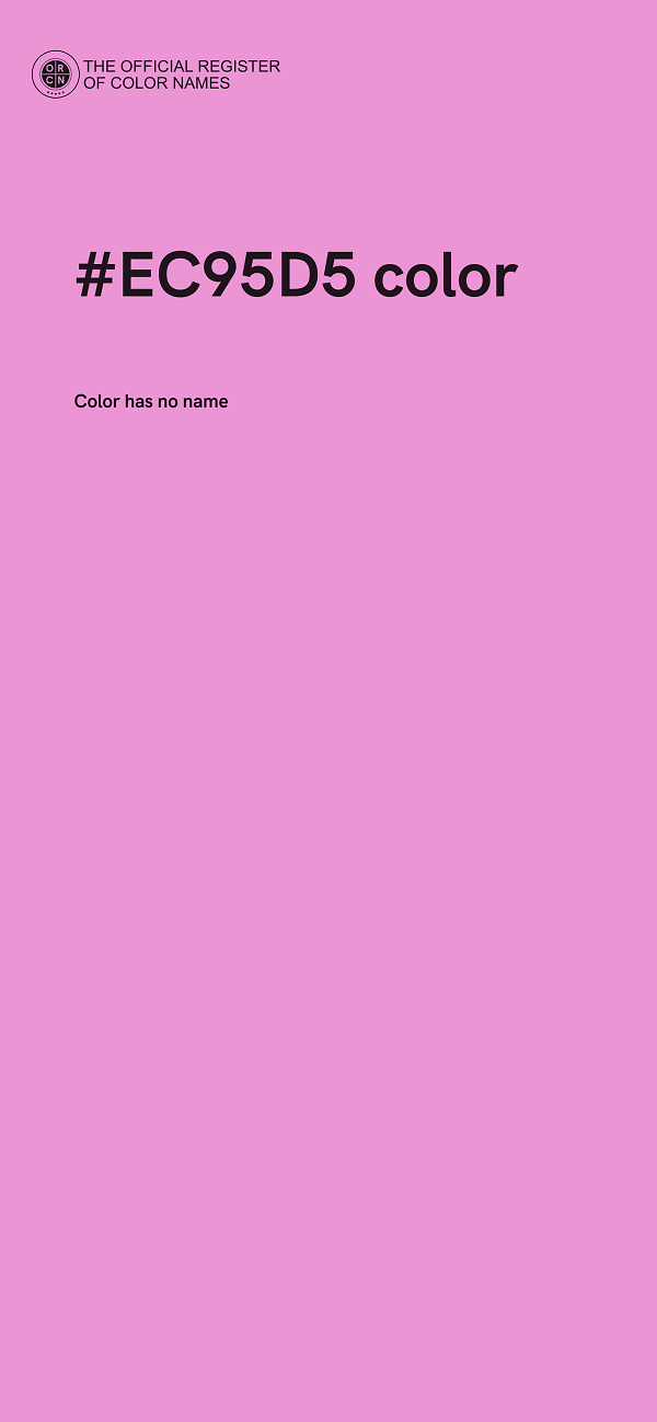 #EC95D5 color image
