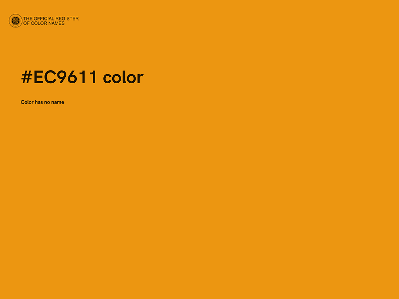 #EC9611 color image