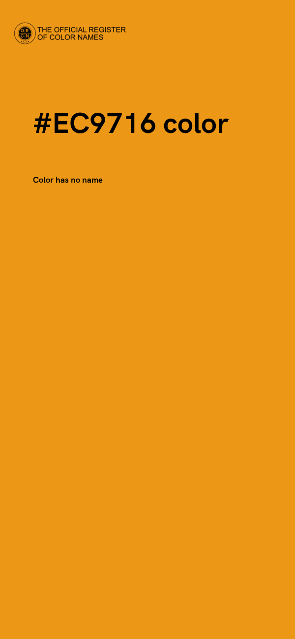 #EC9716 color image