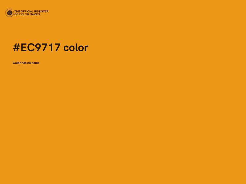 #EC9717 color image