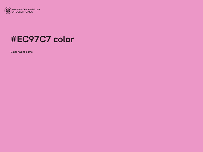 #EC97C7 color image