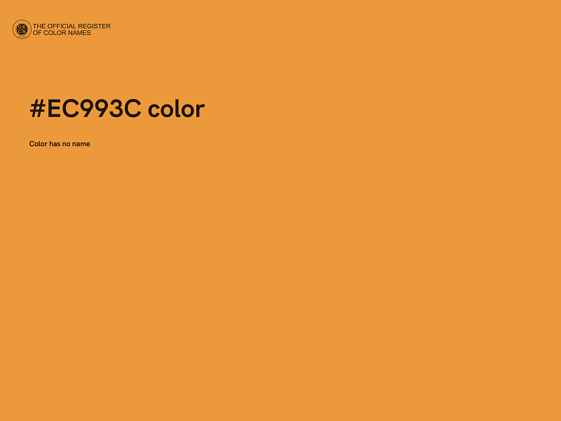 #EC993C color image