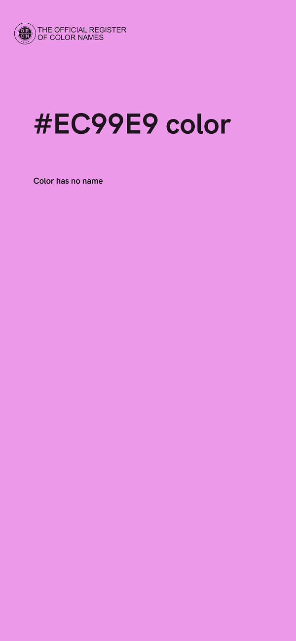 #EC99E9 color image