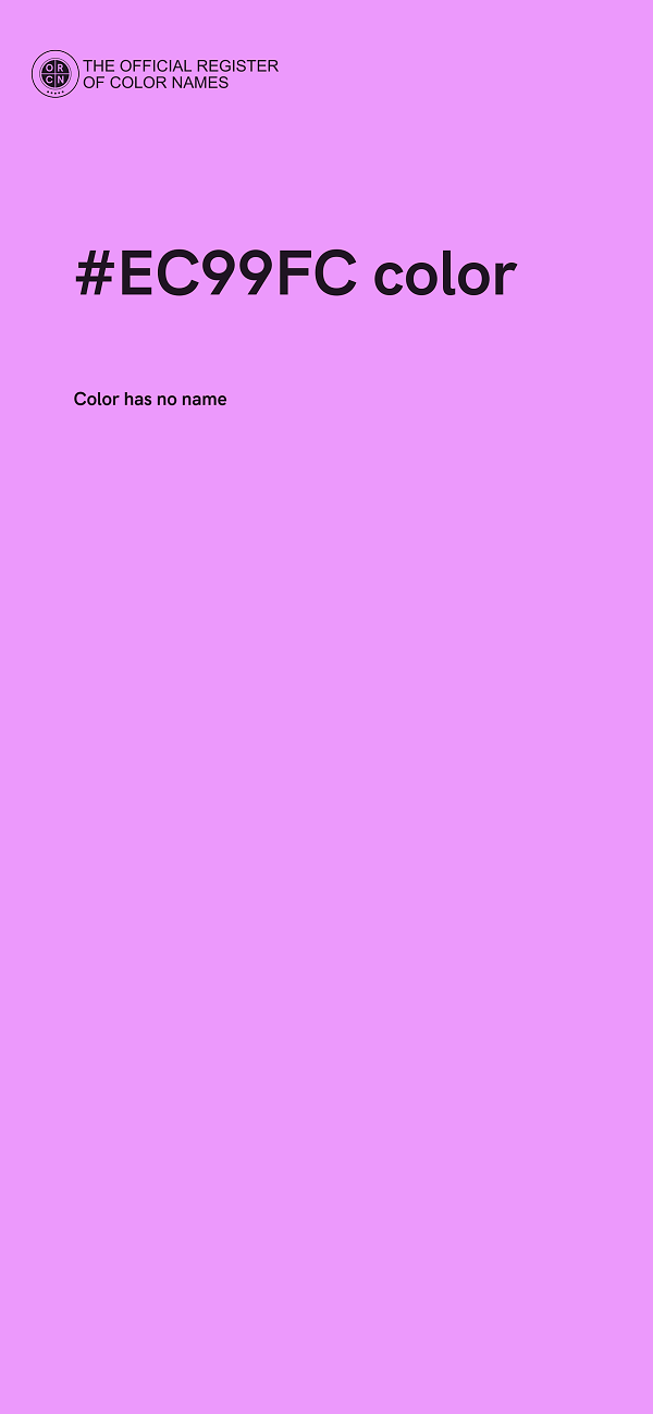 #EC99FC color image