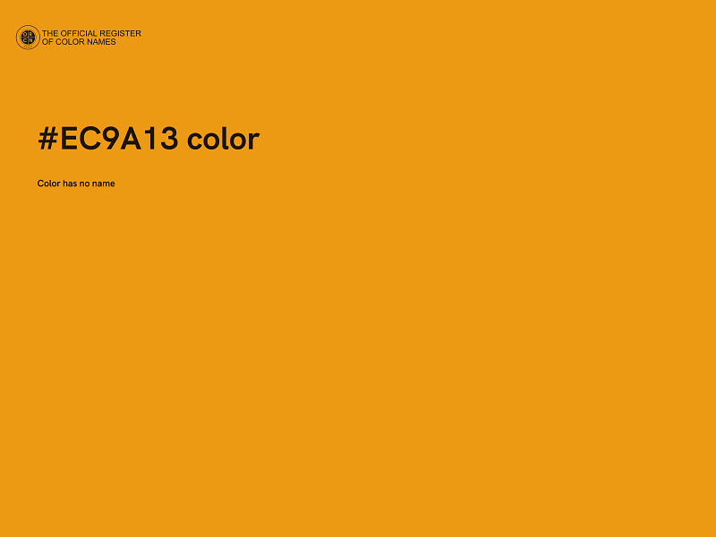 #EC9A13 color image