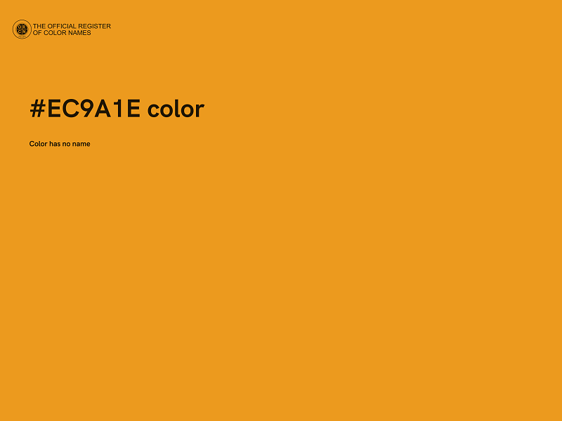 #EC9A1E color image