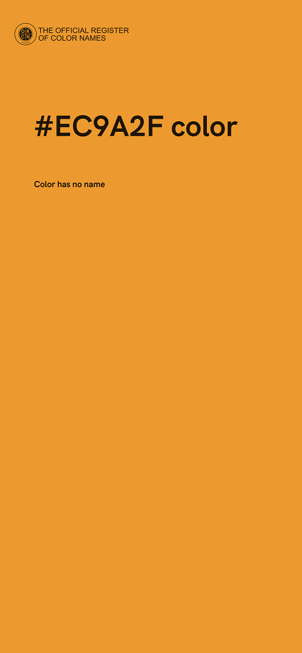 #EC9A2F color image