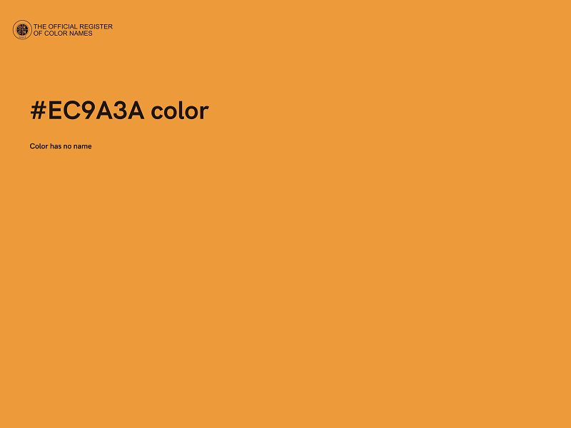 #EC9A3A color image