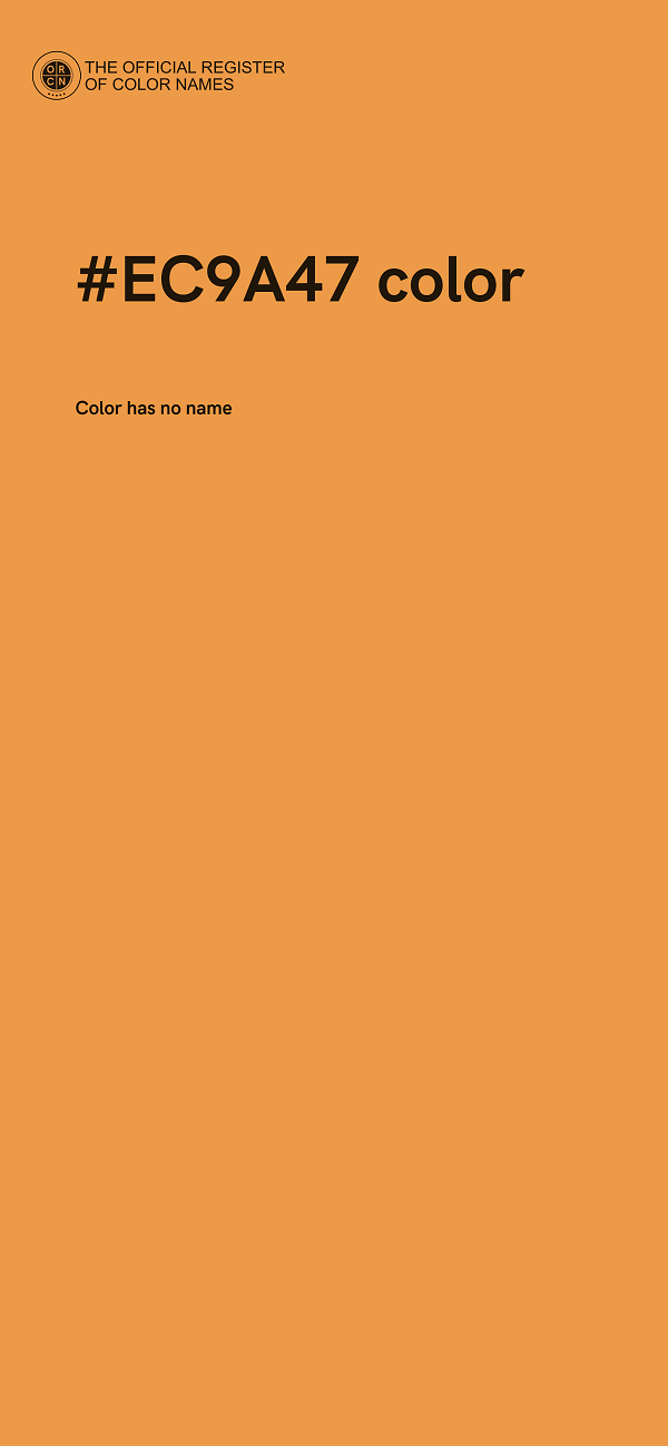 #EC9A47 color image