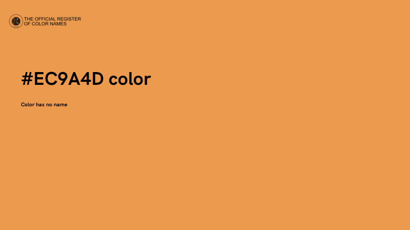 #EC9A4D color image