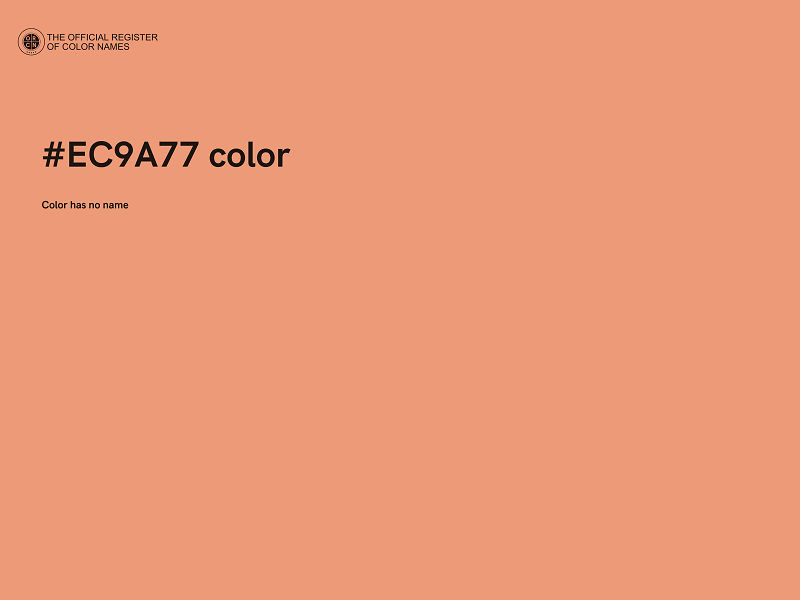 #EC9A77 color image