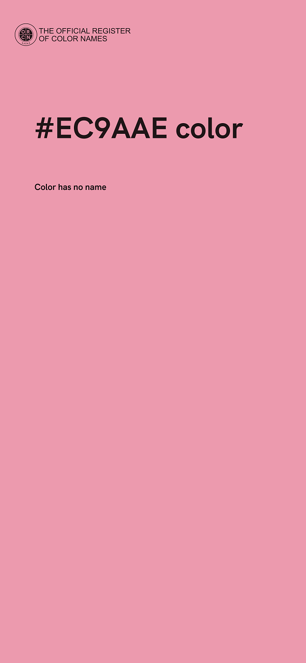 #EC9AAE color image