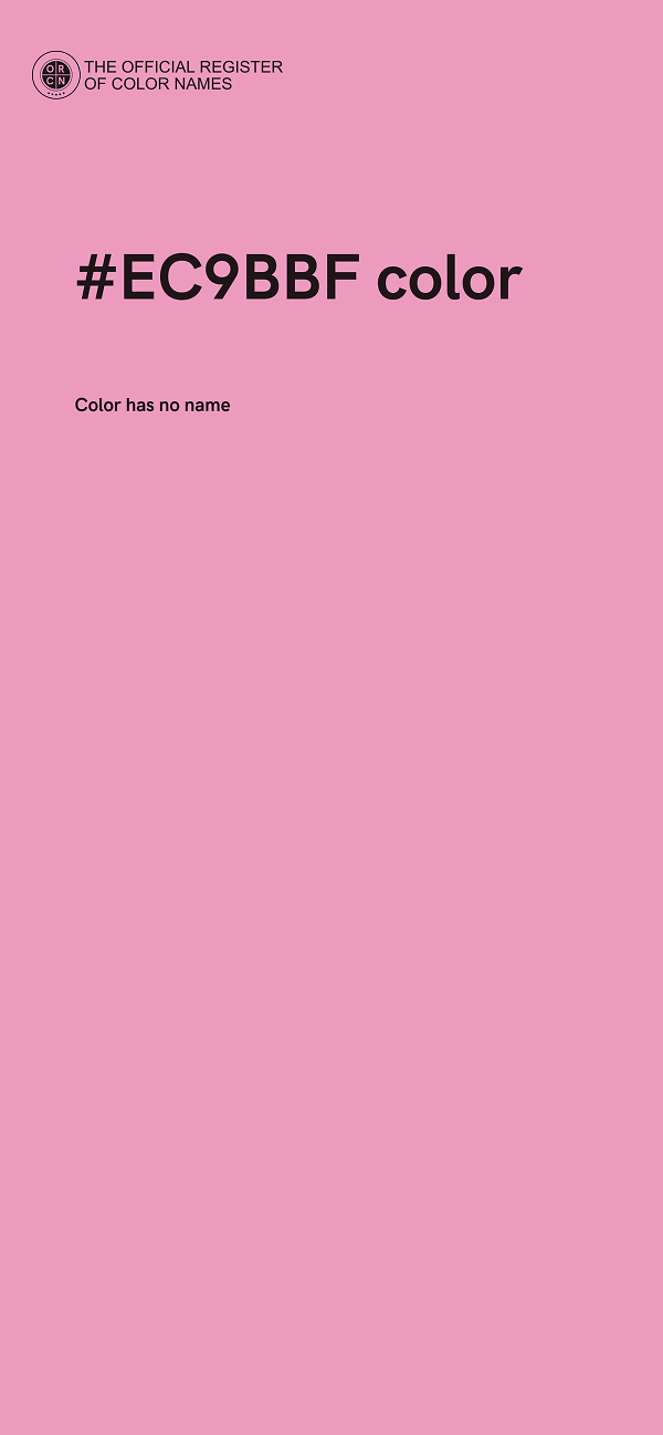 #EC9BBF color image