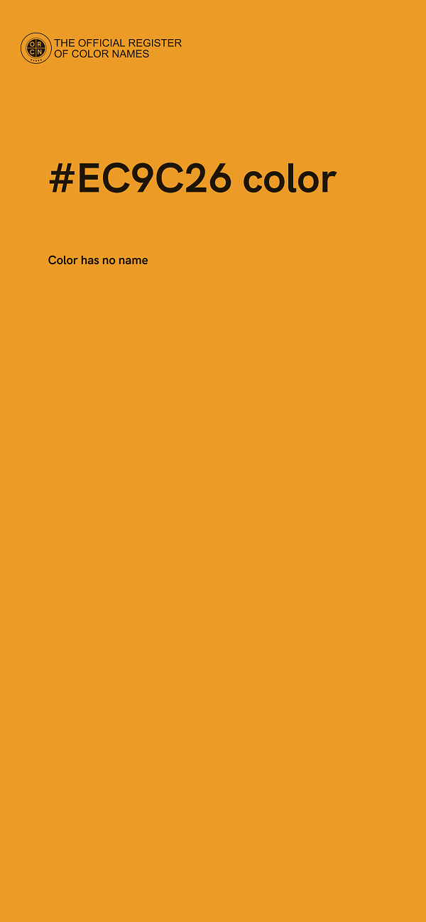 #EC9C26 color image