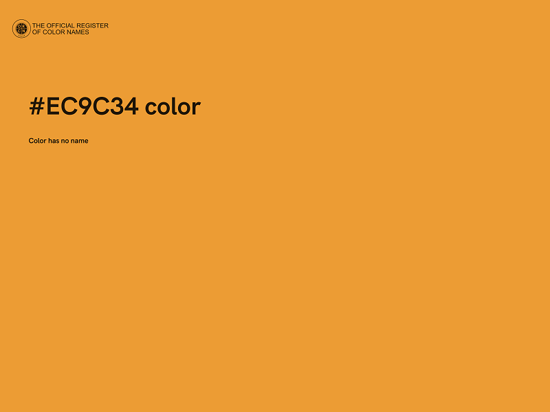 #EC9C34 color image