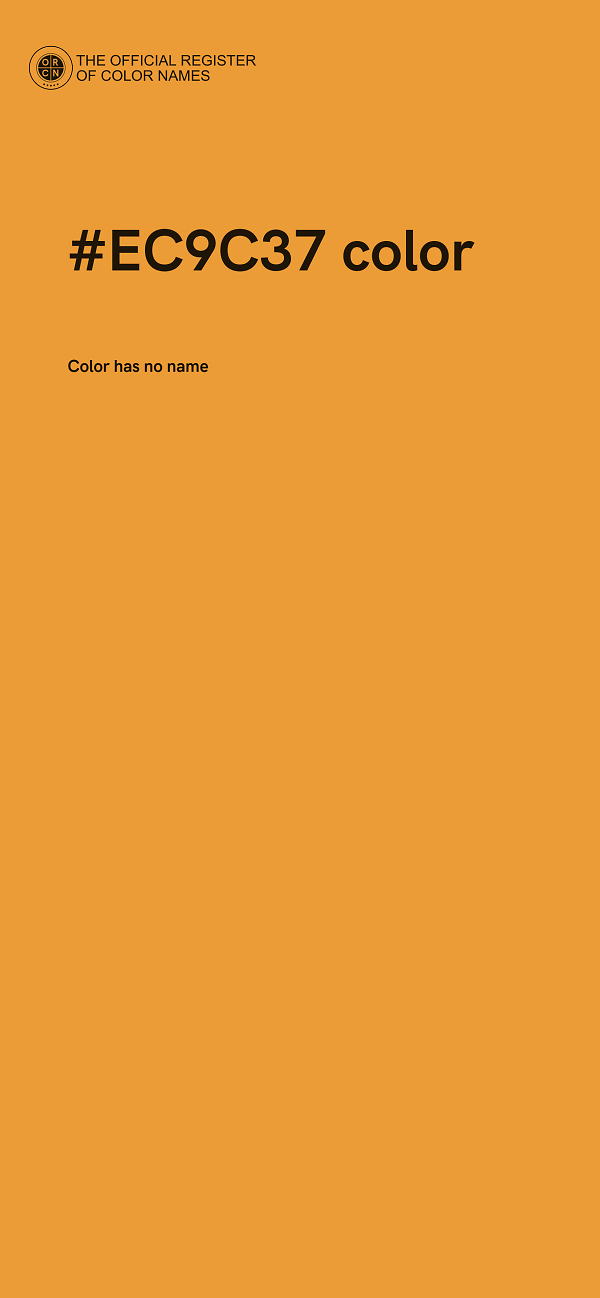 #EC9C37 color image