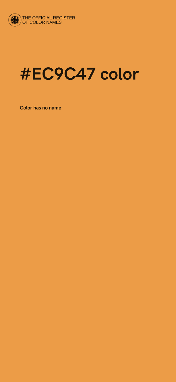 #EC9C47 color image