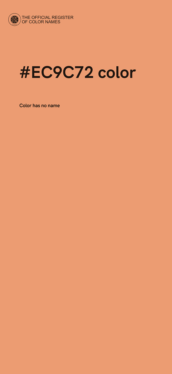 #EC9C72 color image