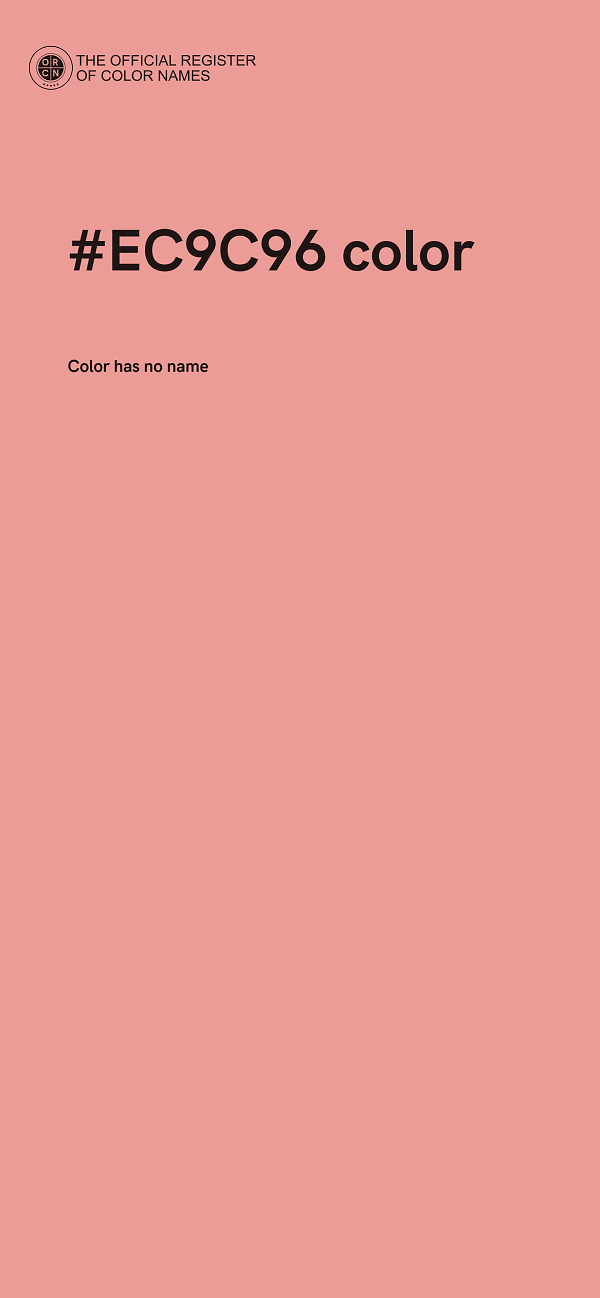 #EC9C96 color image