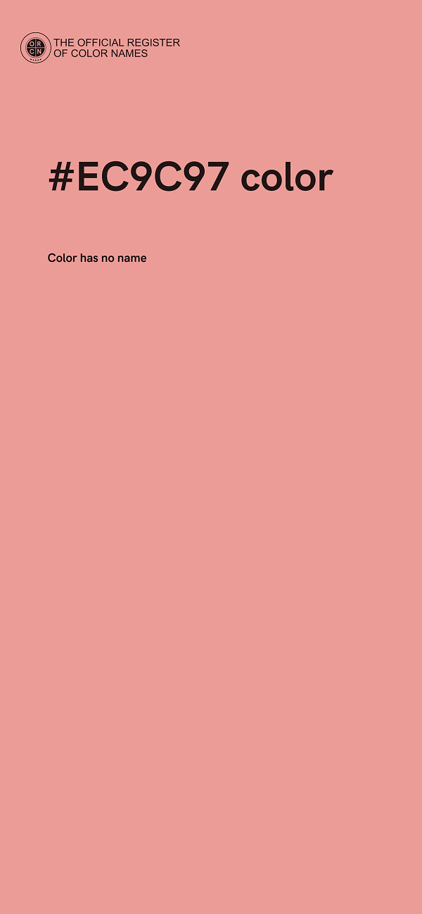 #EC9C97 color image